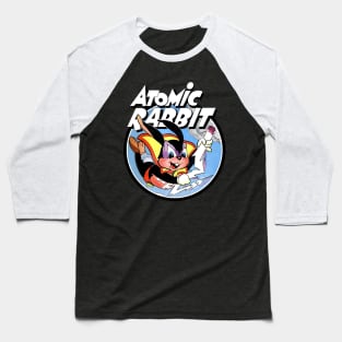 Atomic Rabbit Vintage Comic Style Baseball T-Shirt